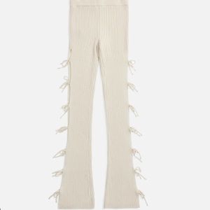 Danielle Guizio Rib Knit Tie Pants